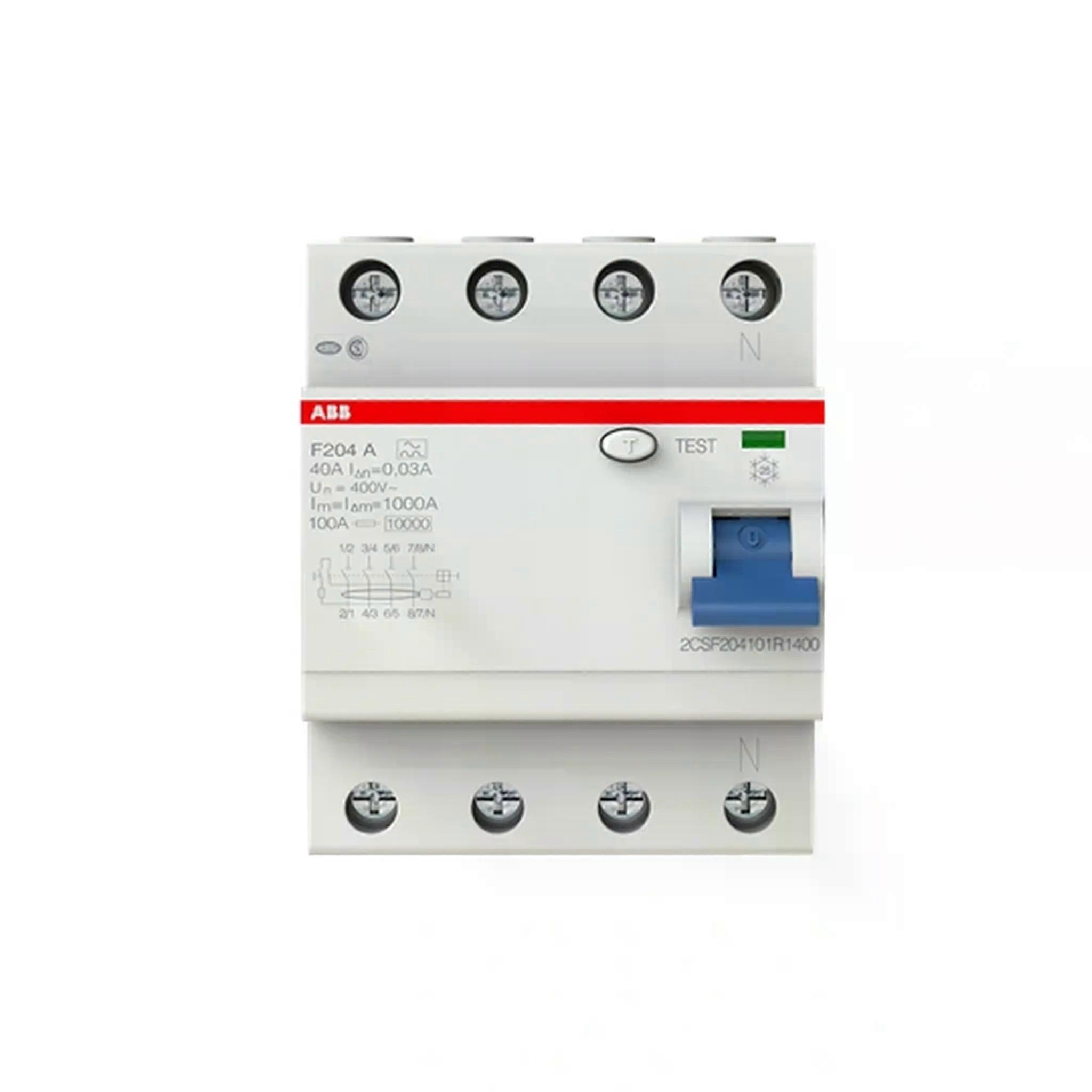 ABB FI-Schalter, Typ A, 40A, 4pol, 30mA