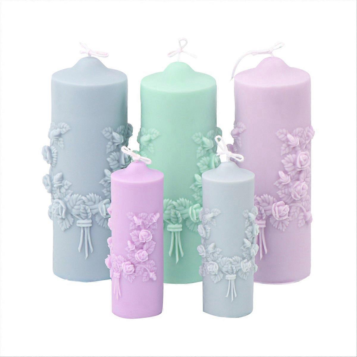 Candle silicone molds, Small rose mold