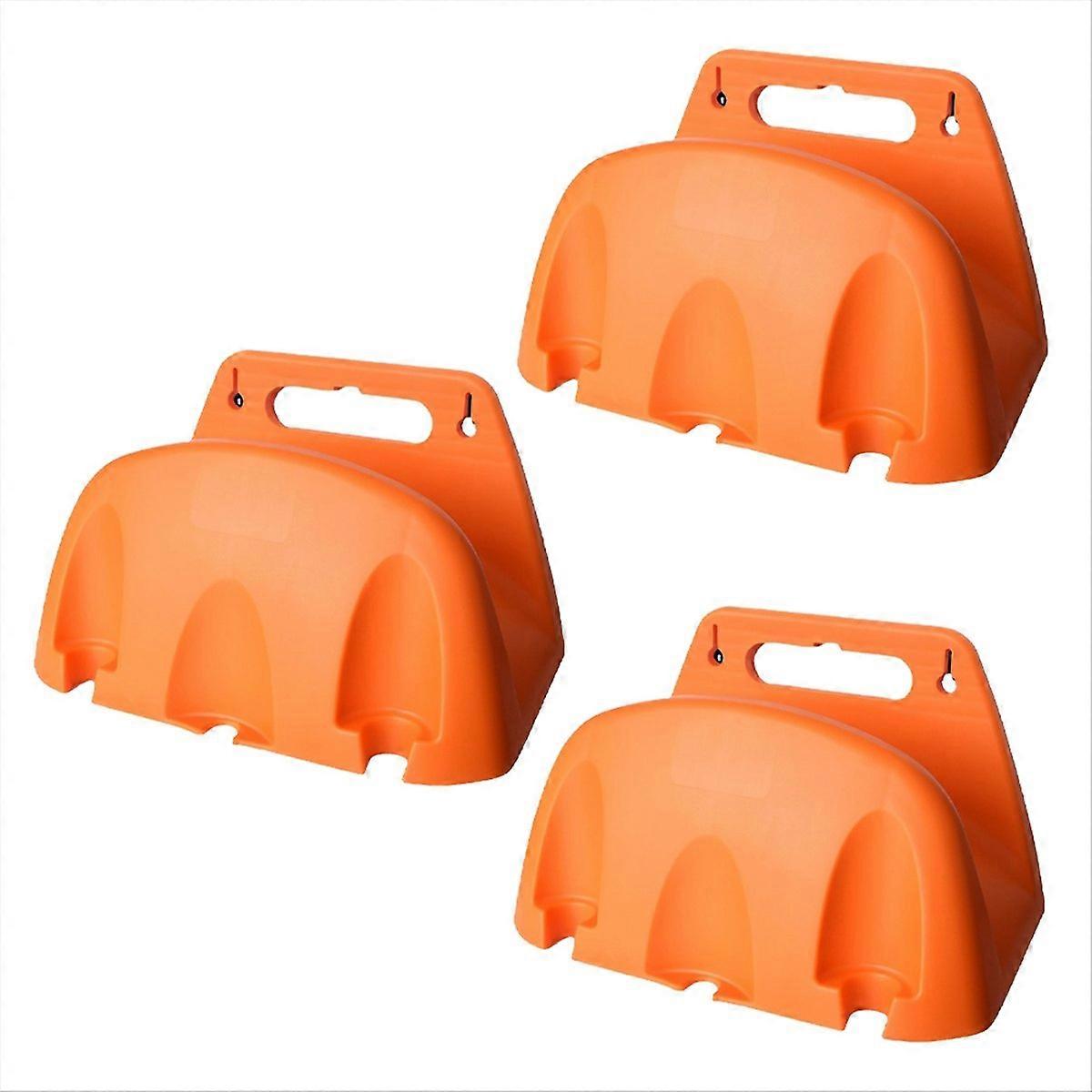 Wall Mounted Garden Irrigation Hose Hanger Plastic Rack yellow