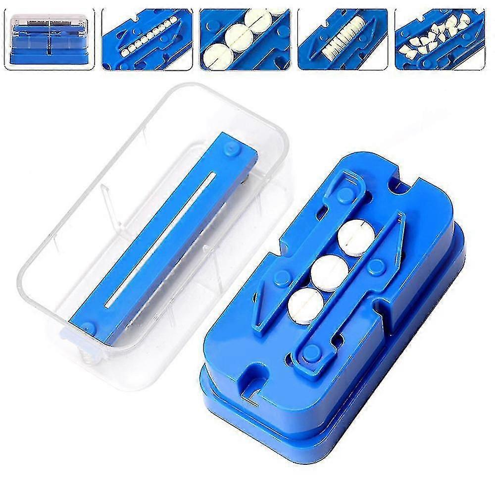 Pill Box, Even Cut Splitting Pill Dispensers Portable