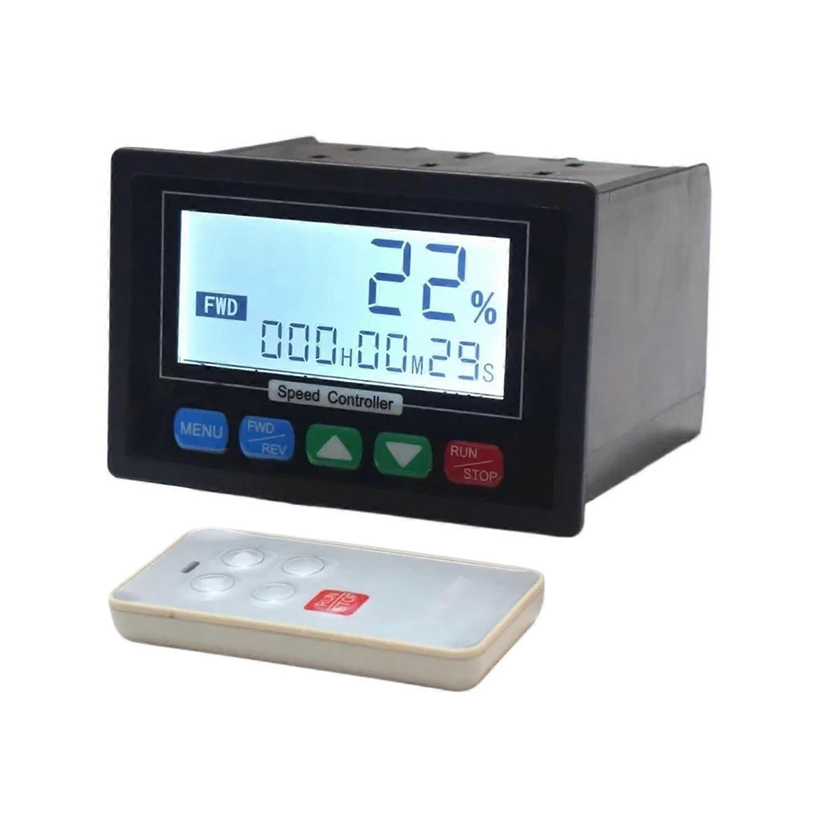 50A Adjustable DC Motor Speed Controller with Remote, Digital Display, Reversible, 12V48V