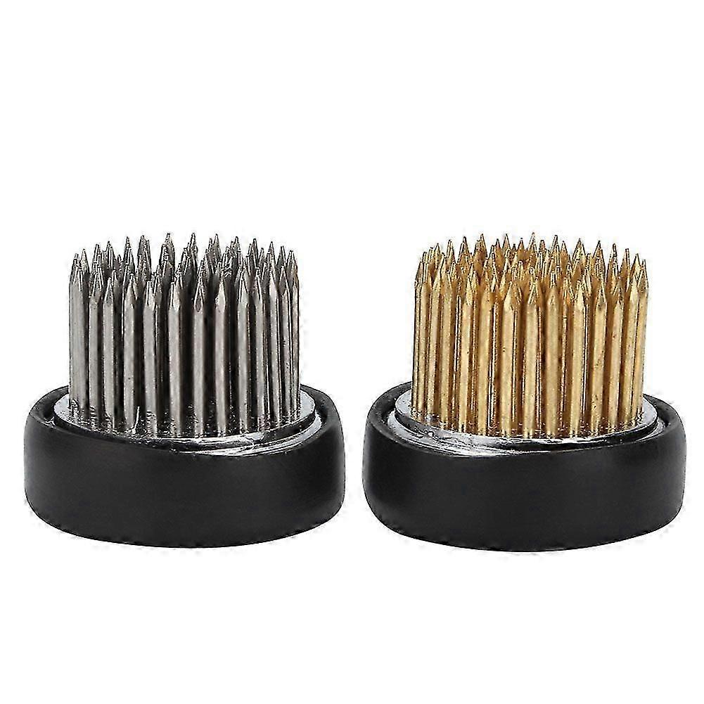 2Pcs Copper Stainless Steel Round Shape Flower Kenzan Needle Flower Arrangement Accessory Tool