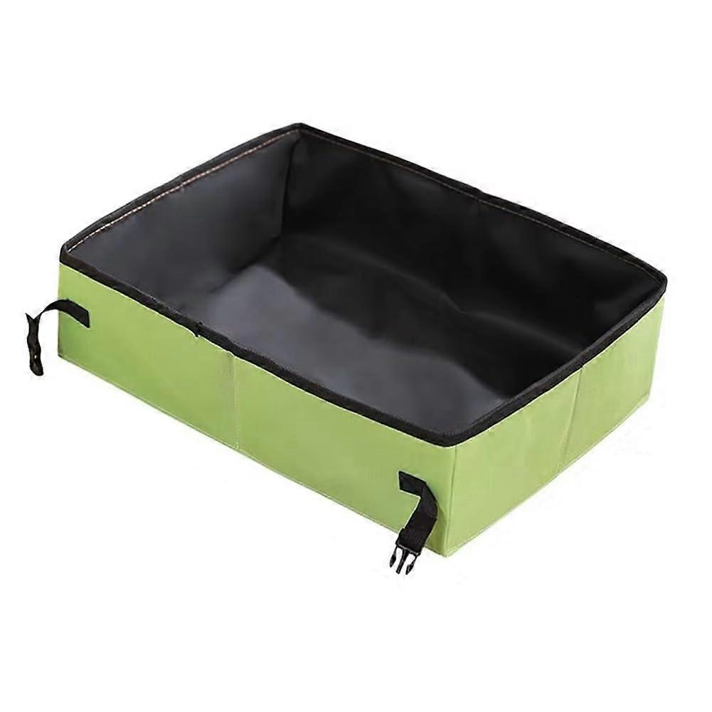 Foldable Cat Litter Box with LeakProof Waterproof Base for Travel and SpaceSaving Storage