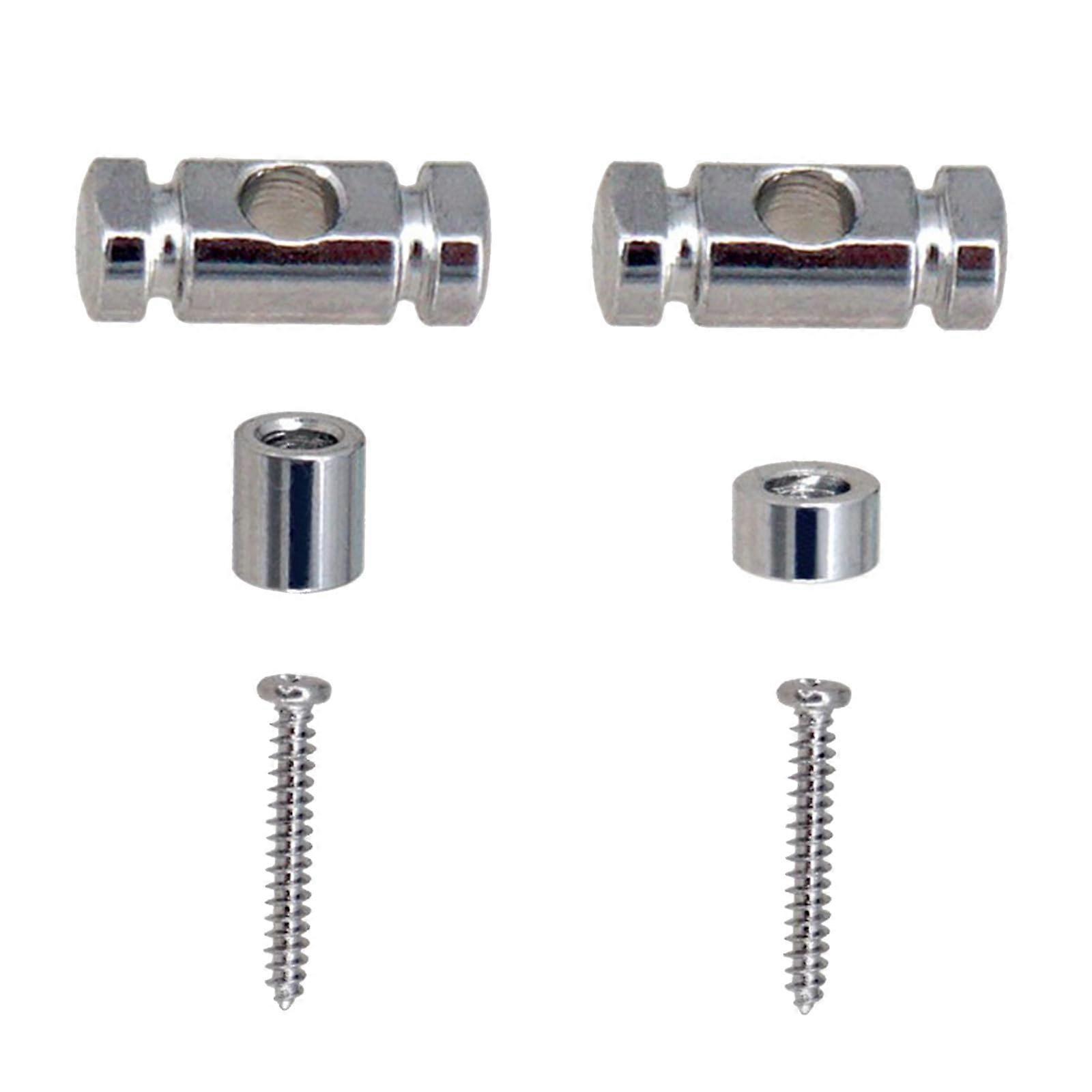 Guitar String Trees Roller Retainer Set with Screws for Electric Guitar, Stable Tuning Support