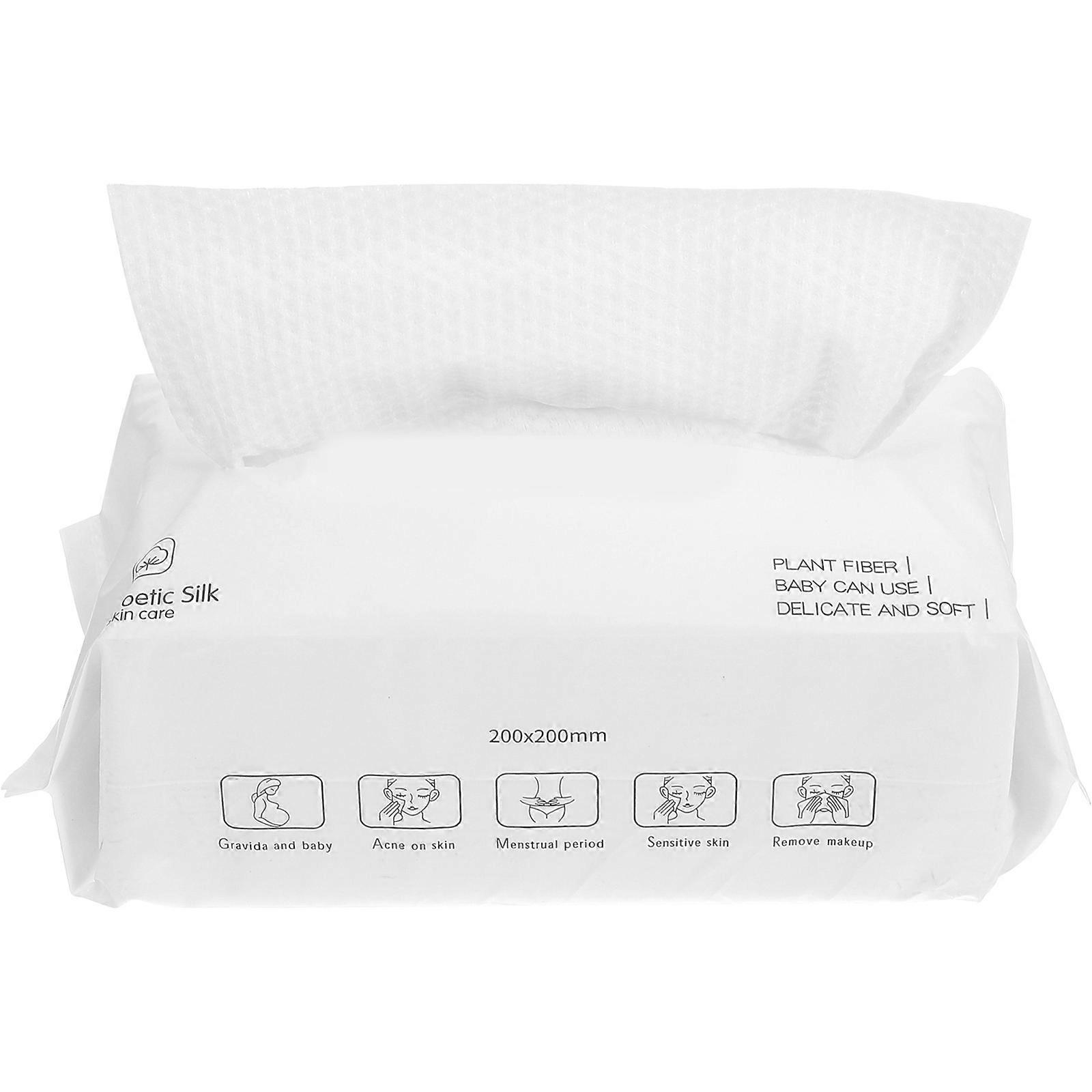 Makeup Remover Towel Disposable for Cleaning Use 100Pcs Cotton White