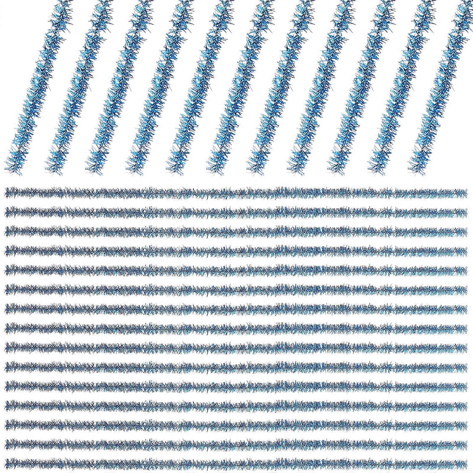 DIY Toys Stem for Creativity Development 100Pcs Twisted Stems Blue Color