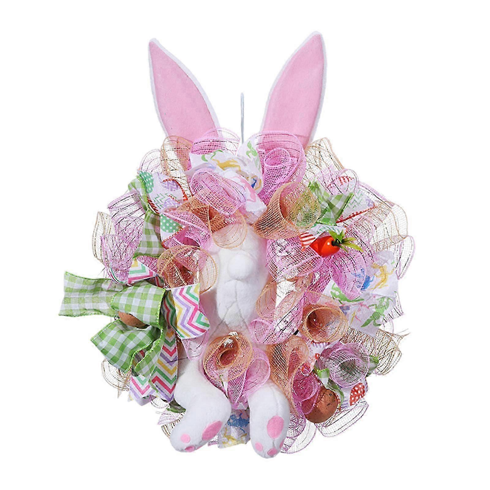 Easter Bunny Wreath Spring Wreath Easter Decoration Easter Door Wreath Easter