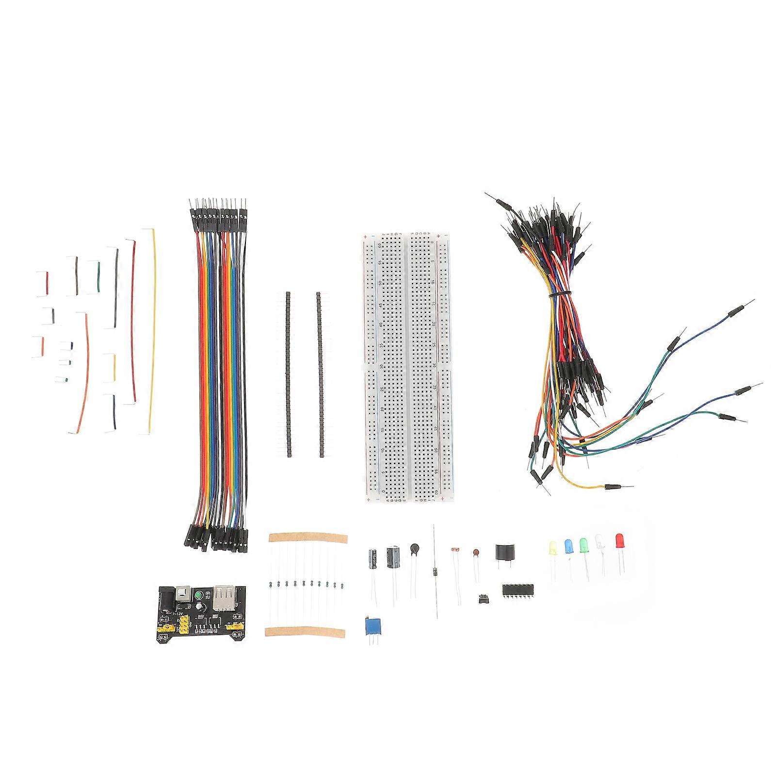 1 Set Electronics Component Kit Compatible for R3 Breadboard Jumper Wire
