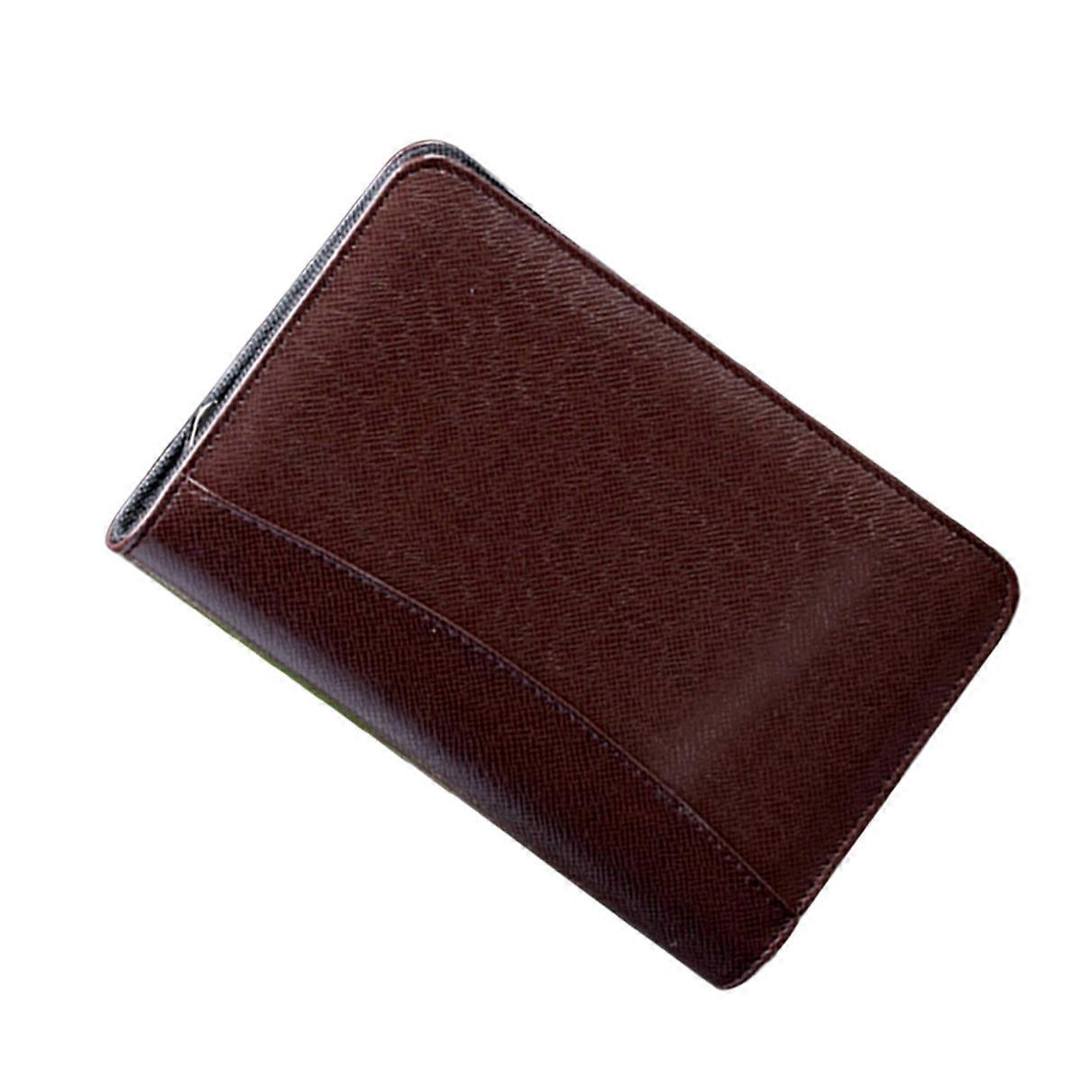 Carnet factice avec calculatrice, fermeture éclair, bloc-notes professionnel, café