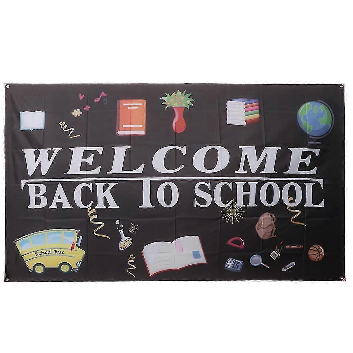 Back to School Letters Banner | Starting School Pull Flag | 3Pcs