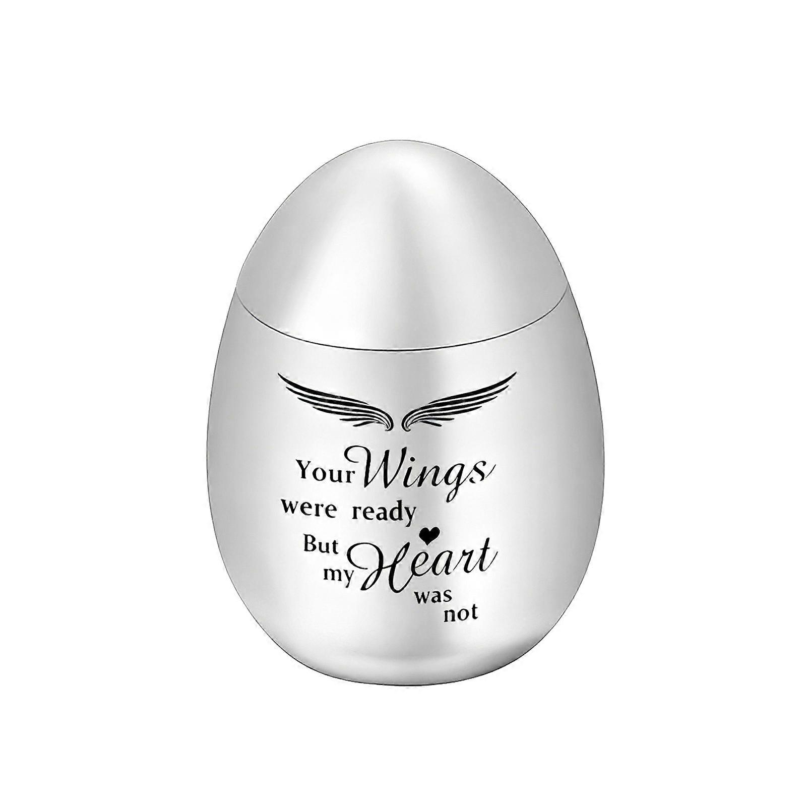 Egg Shape Keepsake Urn for Pet Ash Waterproof Memorial Container