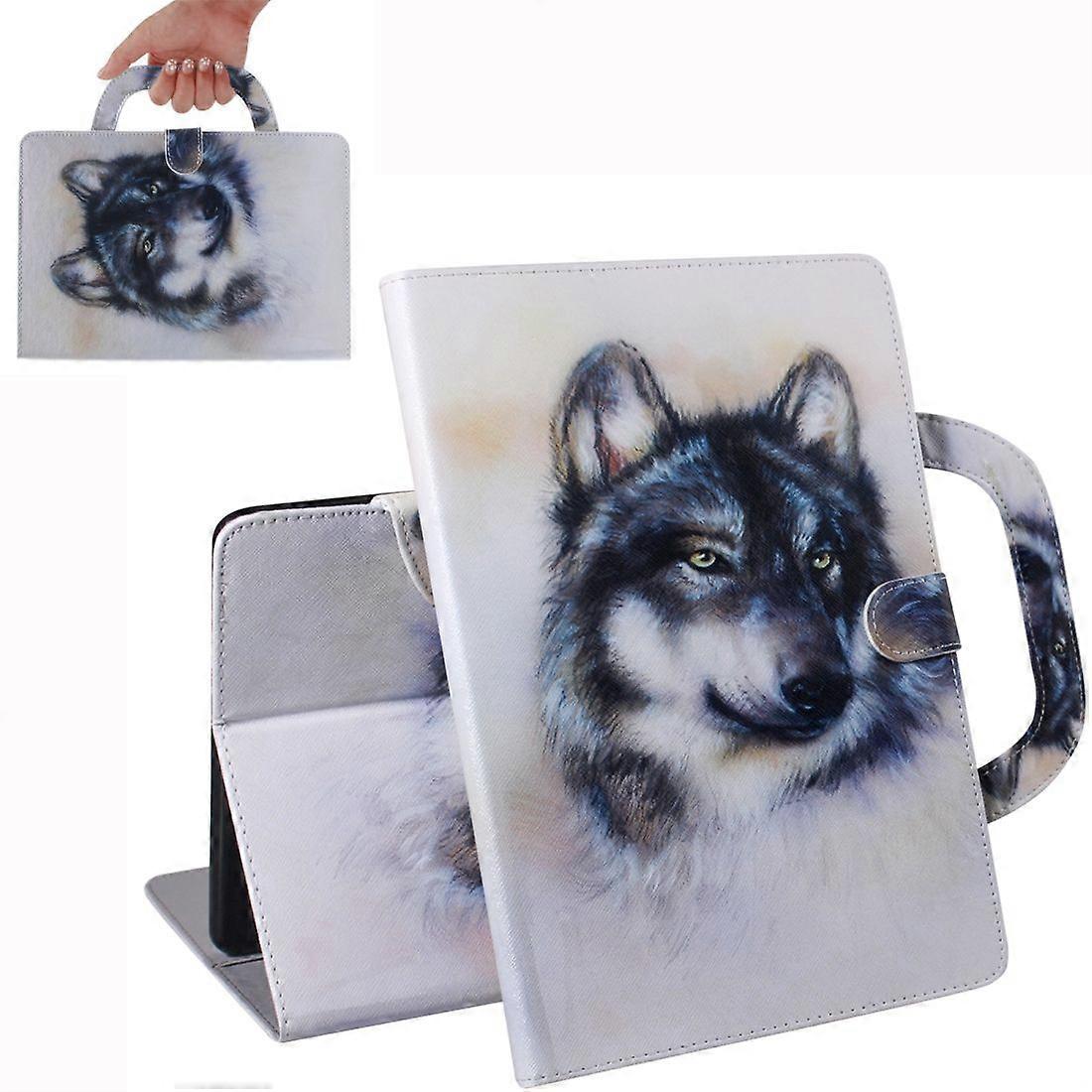 Colored Pattern Leather Case for Huawei MediaPad M5 10 white