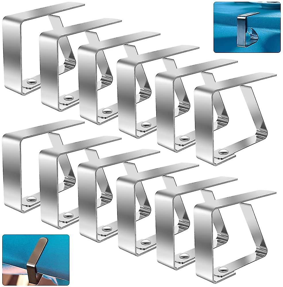 12 Pcs Tablecloth Clips, 4cm Tablecloth Clip, 12 Pcs Tablecloth Clip, Adjustable