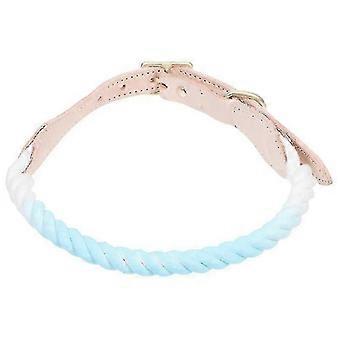 XL blaues Haustierhalsband mit verstellbarem Riemen, geeignet für Hundehaut-Haustierhalsbänder und Hundehalsbänder mit einem Umfang von 26-27 cm
