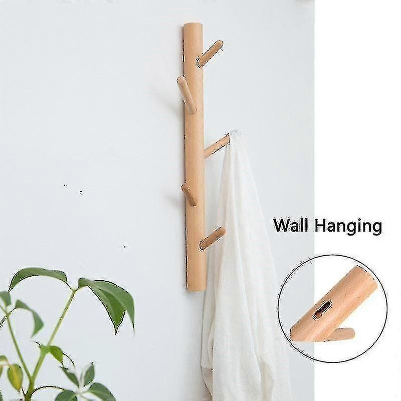 Wall Hook Clothes Hanger Hooks Coat Storage Decor 1pc)wood