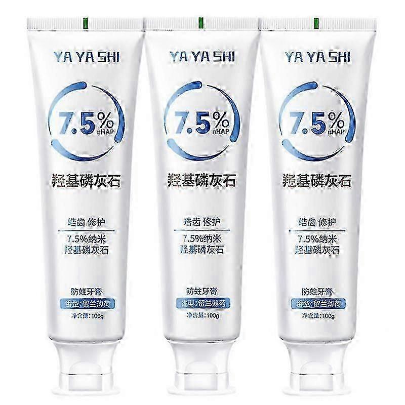 1-3X Hydroxyapatite Toothpaste Remove Yellow Tooth Stains For Sensitive Teeth