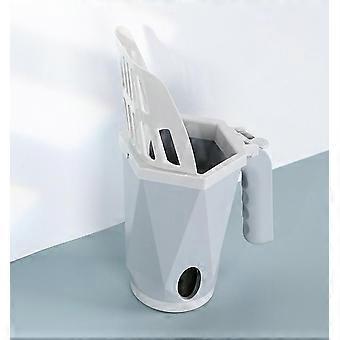 Grijze zelfreinigende kattenbakvulling schep kattenbak kattenbakvulling schep kitten toilet zandbak huisdier schep zand schoonmaak artefact tool