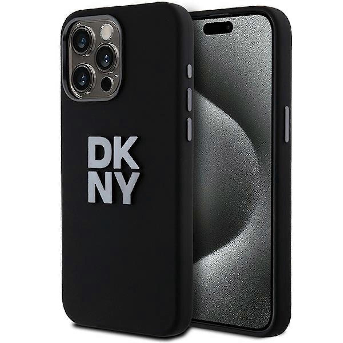 DKNY Liquid Silicone Case for Apple iPhone 15 Pro Max Black