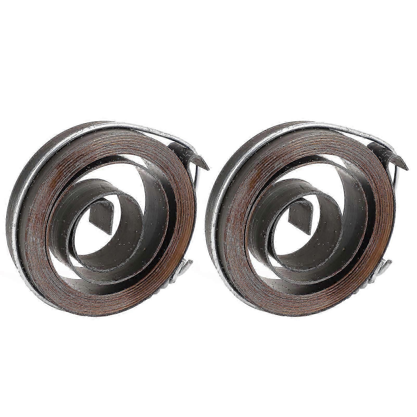 2Pcs Bench Drill Press Quill Return Spring Chrome Plating Bench Drill Press Quill Return Spring Kit
