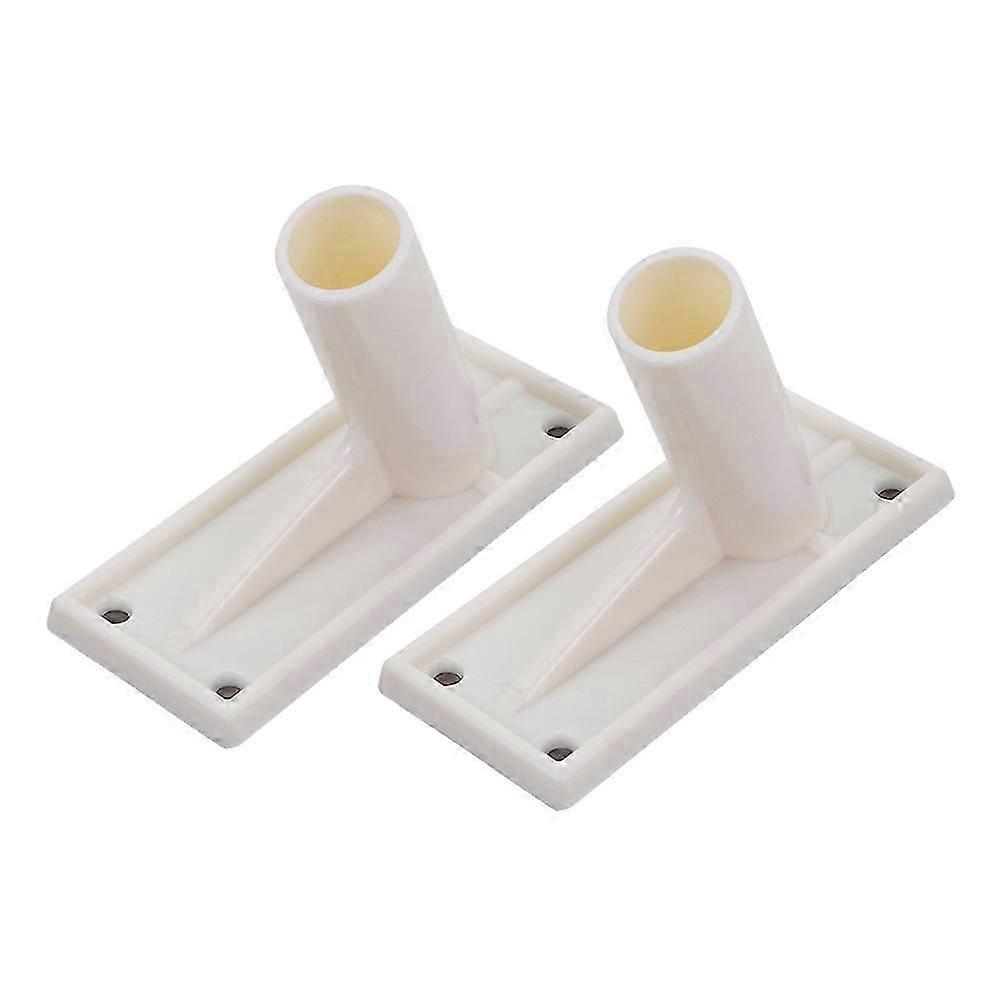 Flagpole Holder Mounting Bracket, Angled Insertion Design, Sturdy Support, 2Pcs for Outdoor Events
