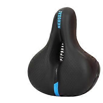 Blue Bike Saddle with Integrated Tail Light for Mountain and Road Bikes Ultra Soft Cushion
