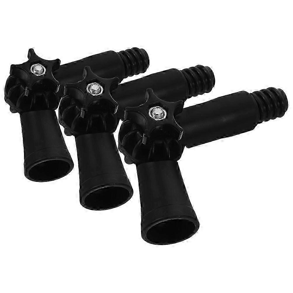 3pcs Angle Adapter Pole Extension Hinge Tip Mopping Pole Accessories Angle Adapter compatible with Window Cleaner Brush Any Standard Threaded Tip