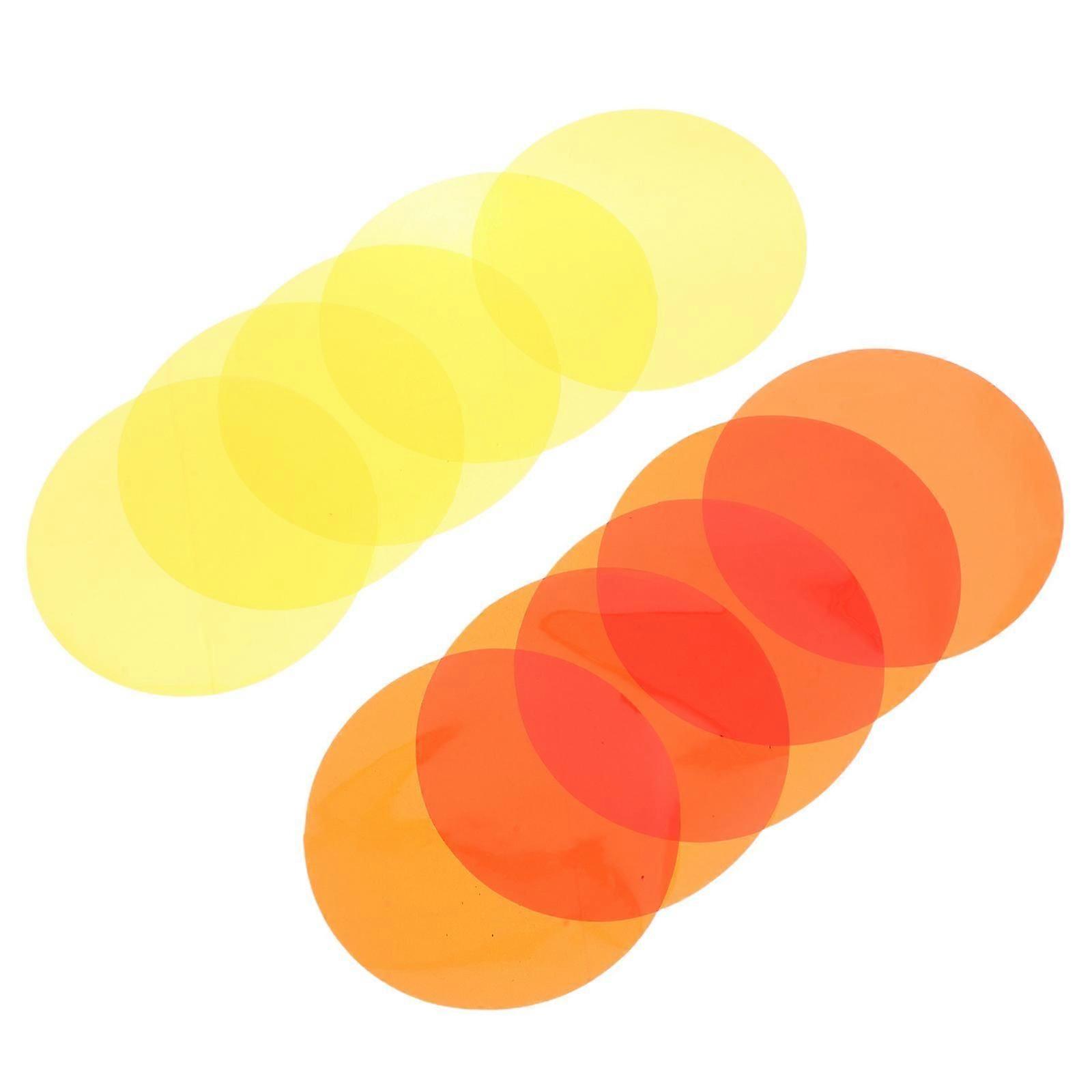 10pcs Color Changing Light Filter Sheets, PET Material, For Lighting