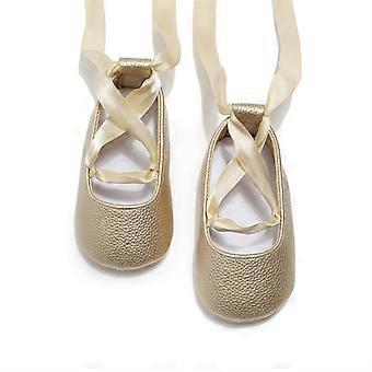 Fashion born Baby Girl Shoes First Walkers Moccasins Cross Ribbon Princess Dance Soft Sole Infant Toddler Shoes Footwear