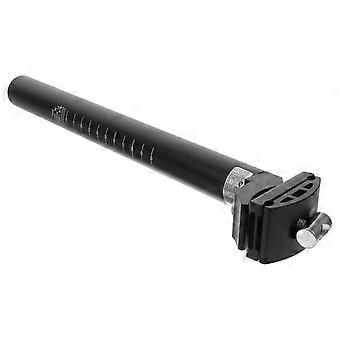 Seat Post Alluminium Alloy Bike Substituição Extra Long Seatpost Adequado para a maioria das bicicletas de montanha de bicicleta de estrada MTB BMX (preto)