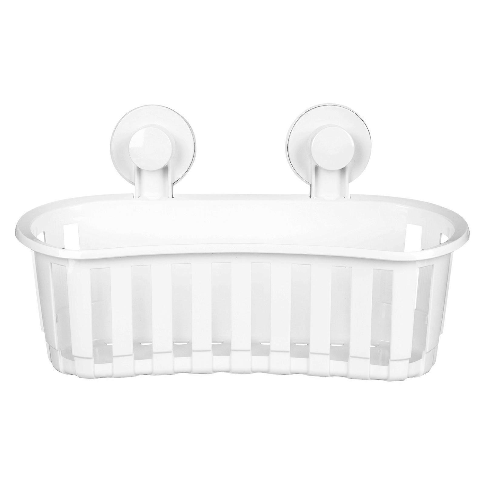 1Pc Wall-mounted Storage Rack Bathroom Storage Basket Multi-functional Shelf