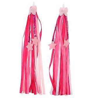 1Pair Bike Streamers Ribbon: Bicycle Tassels Scooter Handlebar Streamers - Bicycle Grips Ribbon Baby Carrier Accessories Bike Decorations