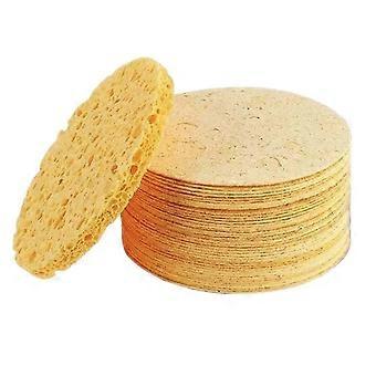 50PCS Cleansing Pads compatible with Face Compressed Sponges Turmeric Cleanser Pads compatible with Skin Cleansing and Exfoliating,A