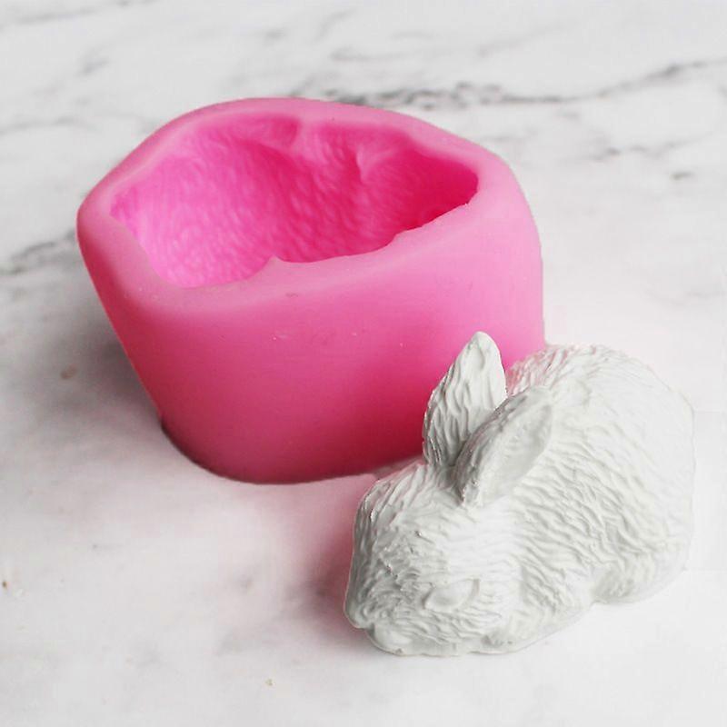 Three-dimensional rabbit shape mousse cake mold - 1PC