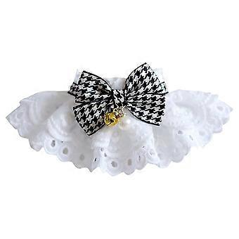 Pet Collar Lace Edge Decorating Fashion Pet Bibs Scarf Handcrafted Wreath Accessories for Outside