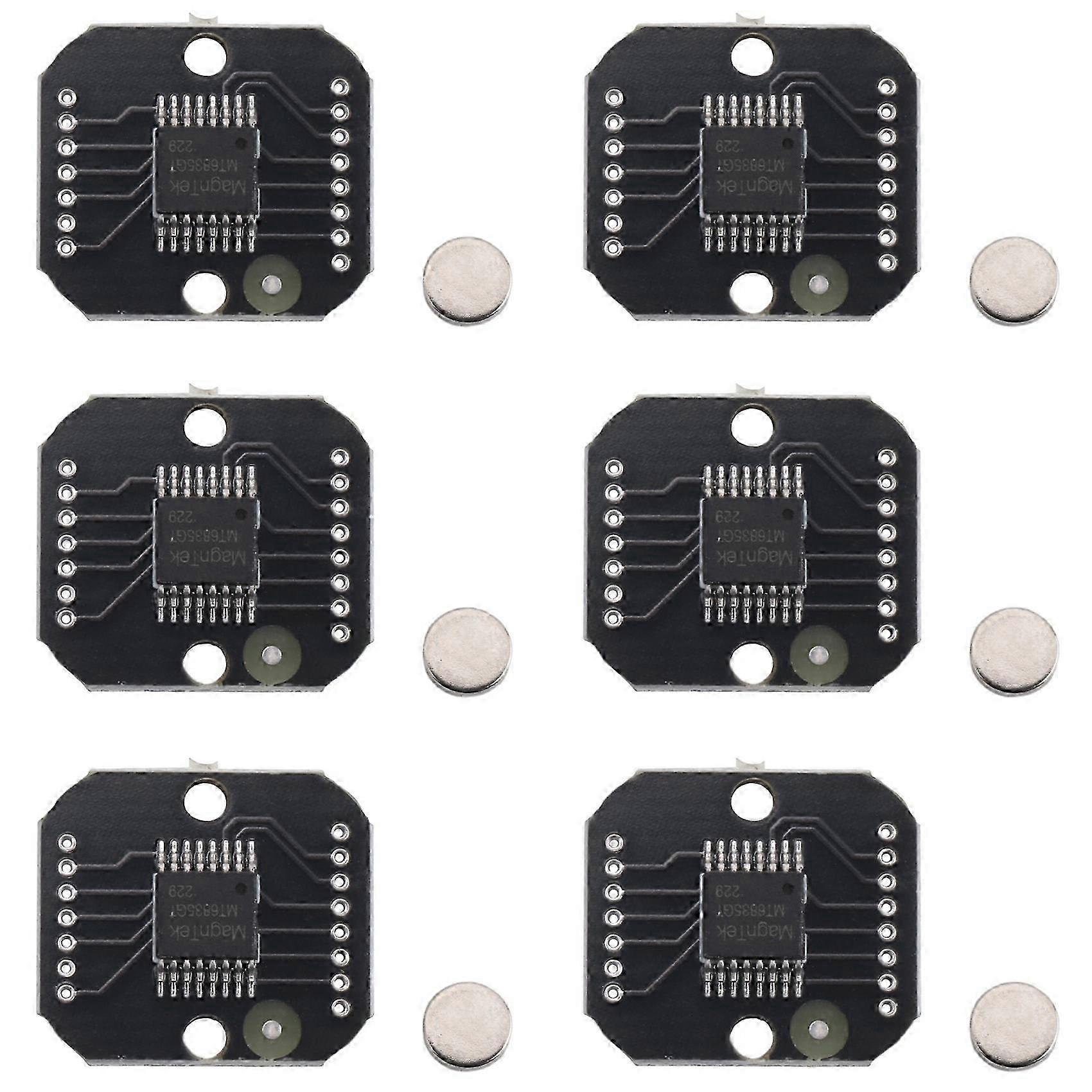 6X MT6835 Magnetic Encoder Module PWM/SPI Brushless Motor 21BIT Encoder Can Replace AS5048