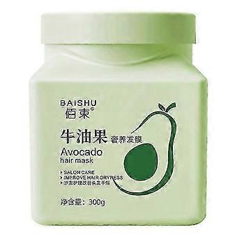 Máscara Capilar de Abacate, Máscara de Tratamento Capilar 300g, Máscara Capilar de Cuidado Nutritivo Reparador de Abacate para Cabelos Secos e Danificados, Máscara Capilar Hidratante, Prevenir Pontas Duplas