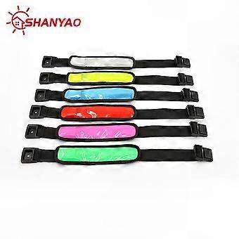 High-Visibility LED & Reflective Arm Band for Night Running and Entertainment