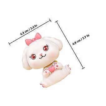 Shaking Head Dog Figurine Resin Miniature Dog Ornaments for Car Decor