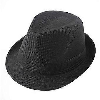 SZTXJ Lasten Fedora-hatut Gentleman Kids Dance Performance -hattu pään ympärysmitalle 57-58cm (harmaa)