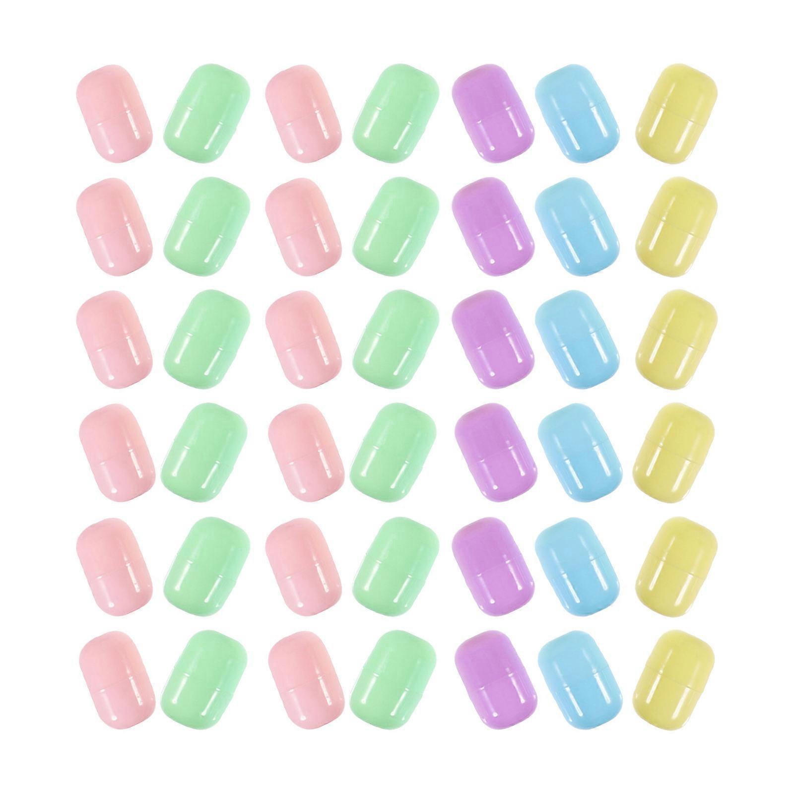 Capsules Vending Machine Clear Plastic Capsules for Storage 40Pcs