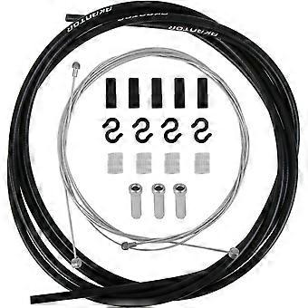 Bicycle Brake Cable Set, Universal Brake Cable with 5 m Outer Cover, 1.1 m Front Wheel Brake Cable, 1.7 m Rear Wheel Brake Cable, Bicycle Brake Cable 