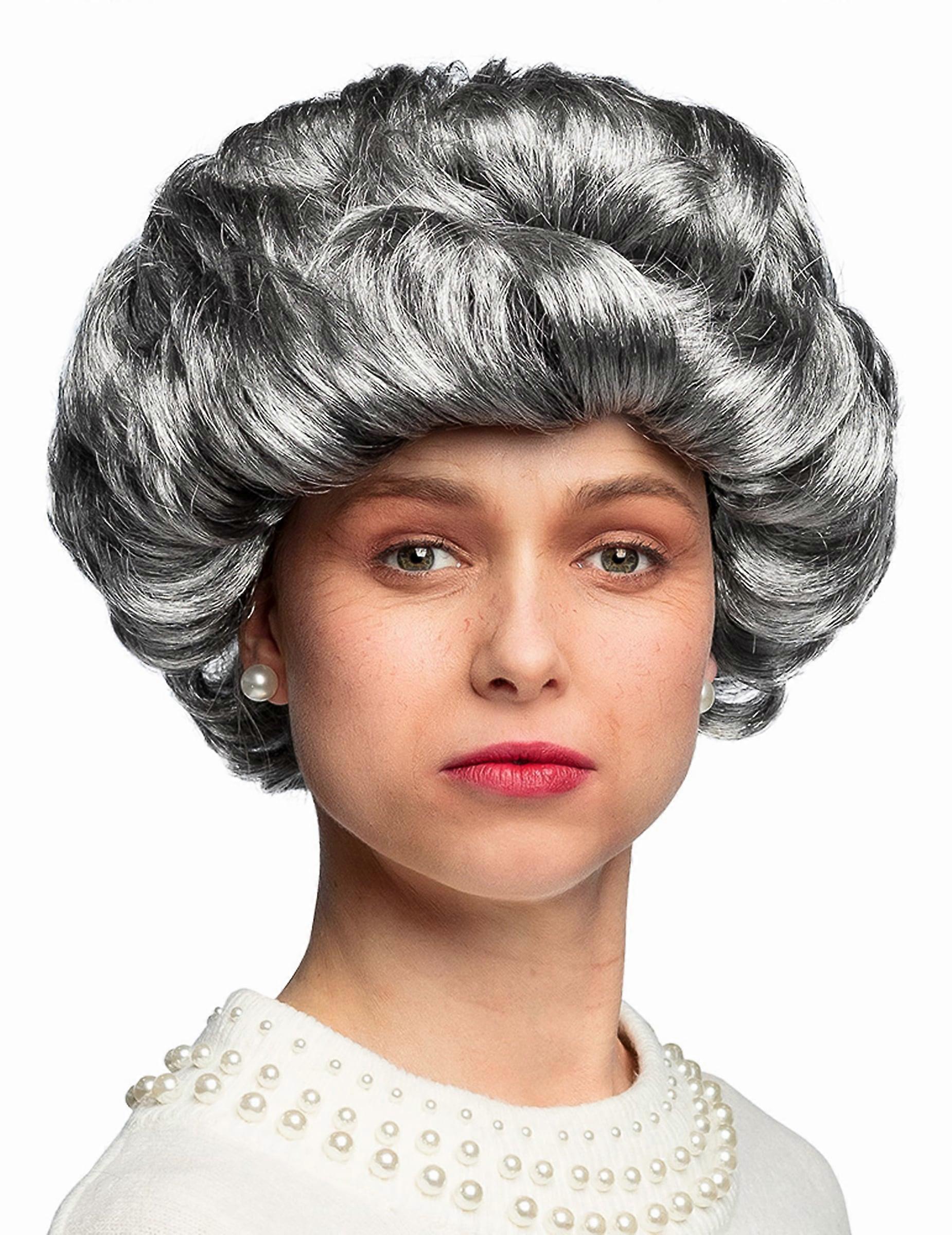 Short gray adult wig