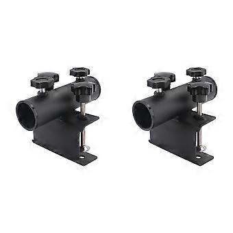 2X Kraftig Parasolholder Patio Paraply Stand Mount Bænk Paraplyholder Klemme til Terrasse, Stol, Skrivebord, Have Gårdhave