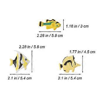 Ocean Animal Model Toys for Playing 24Pcs Preschool Tropical Fish Toy Set