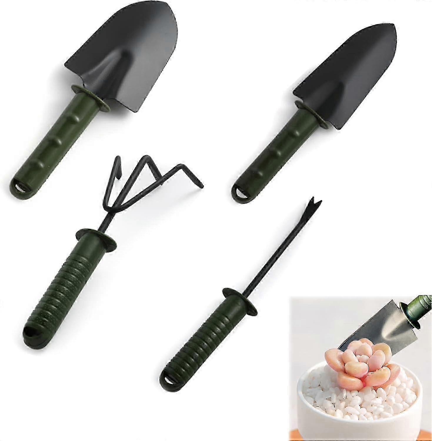 4pcs Gardening Tool Set Mini Gardening Kit Rustproof Tools