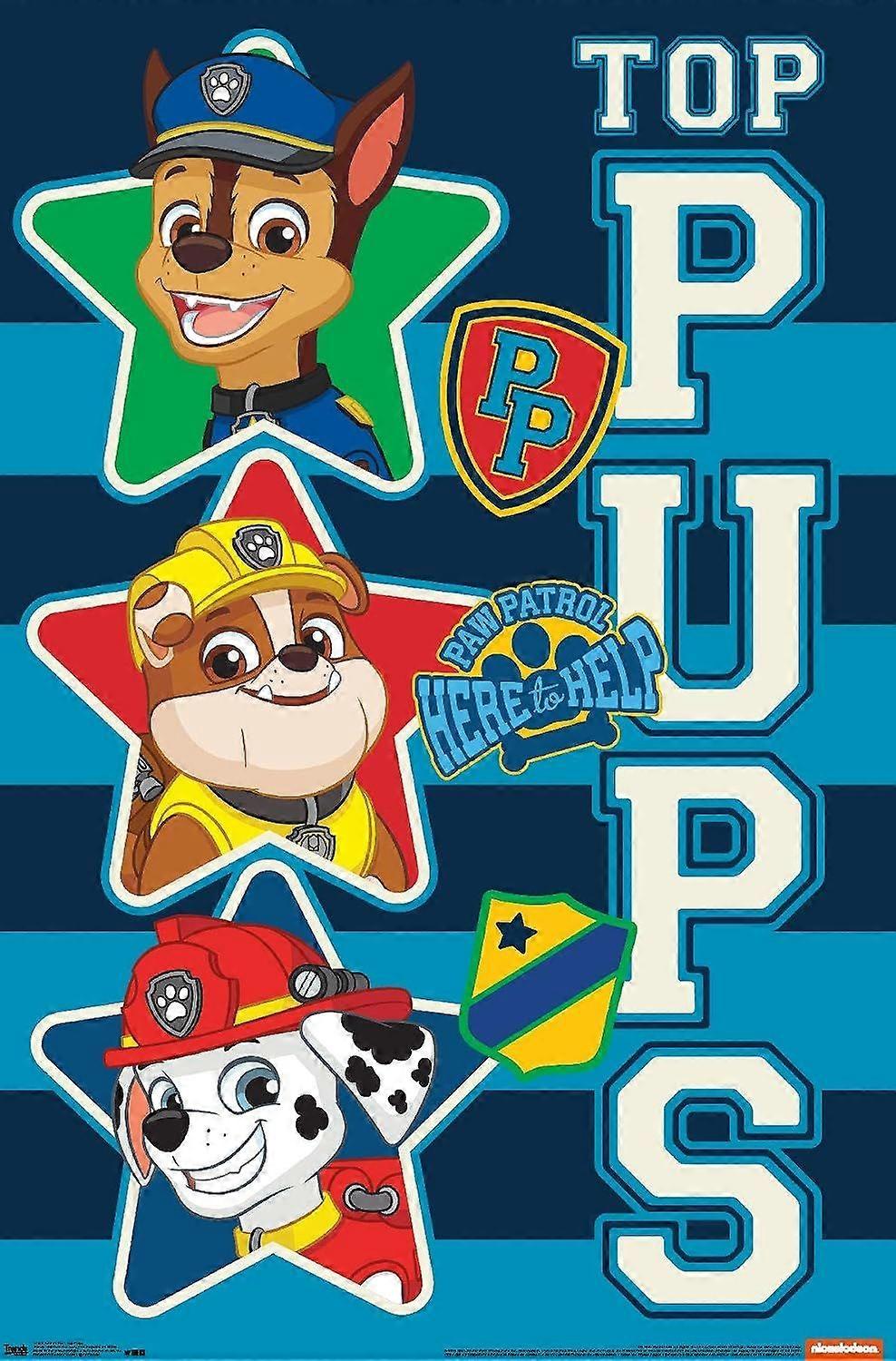 Nickelodeon Paw Patrol - Top Pups Puzzel AD310