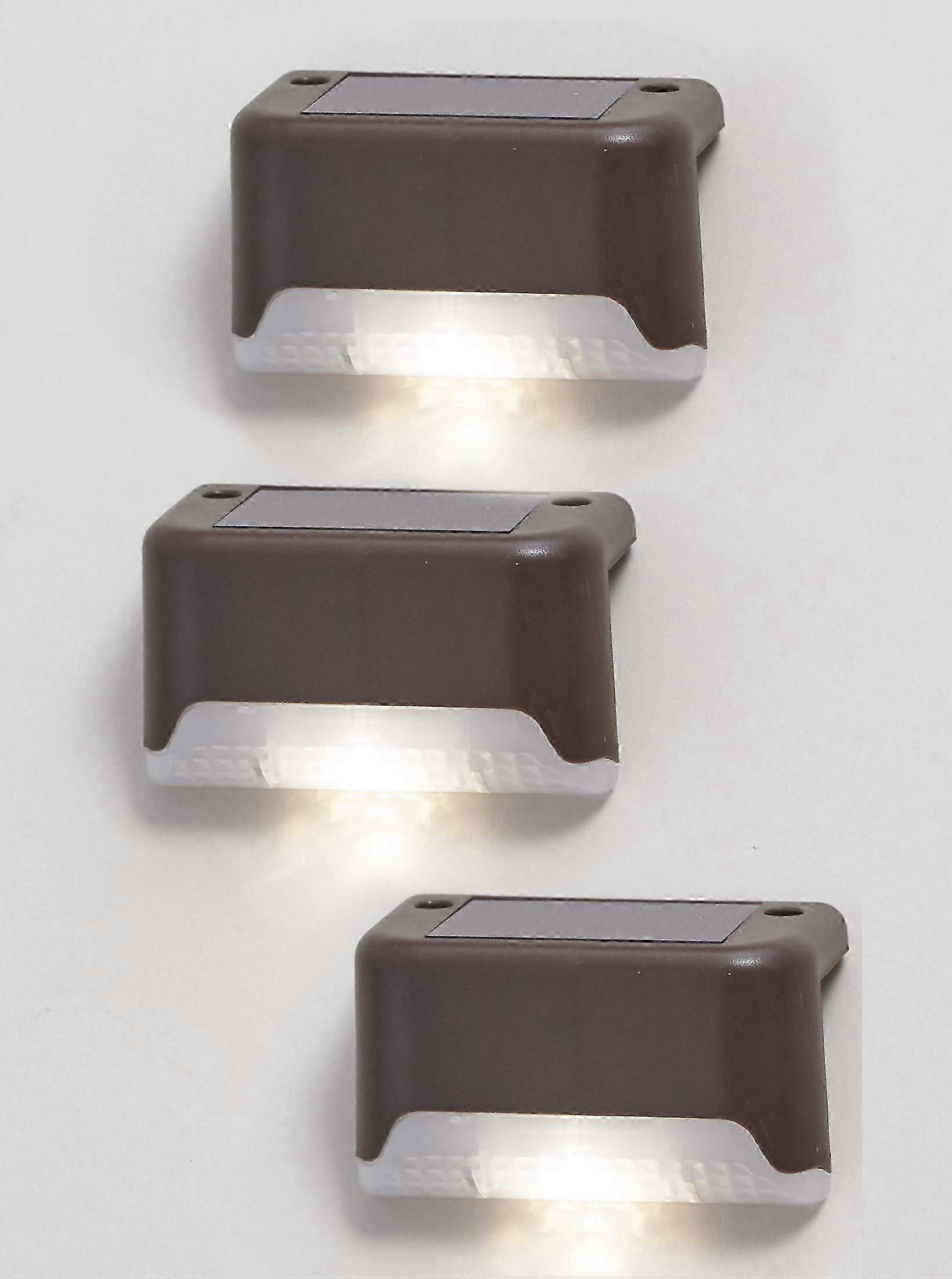 Waterproof Solar Deck Lights Brown