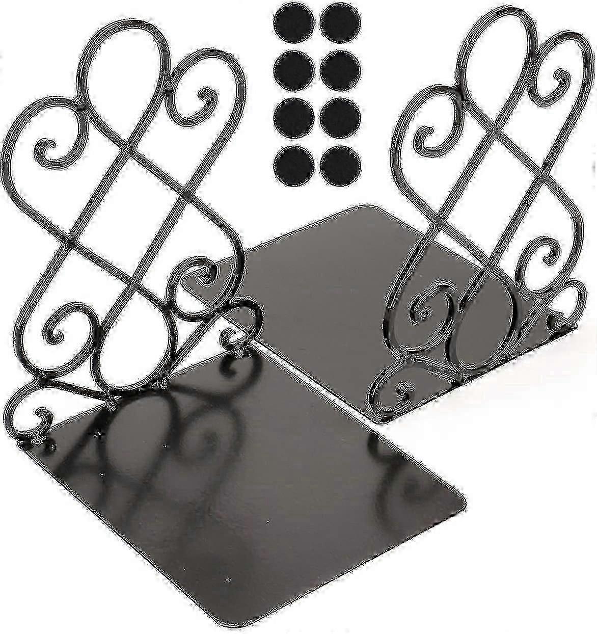 Book Ends Black Pair 6.1x7.1x8.3inch