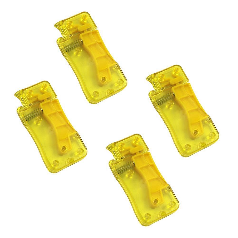 Yellow Needle Threader Tool for Hand Sewing 4Pcs Durable Plastic Threading Device