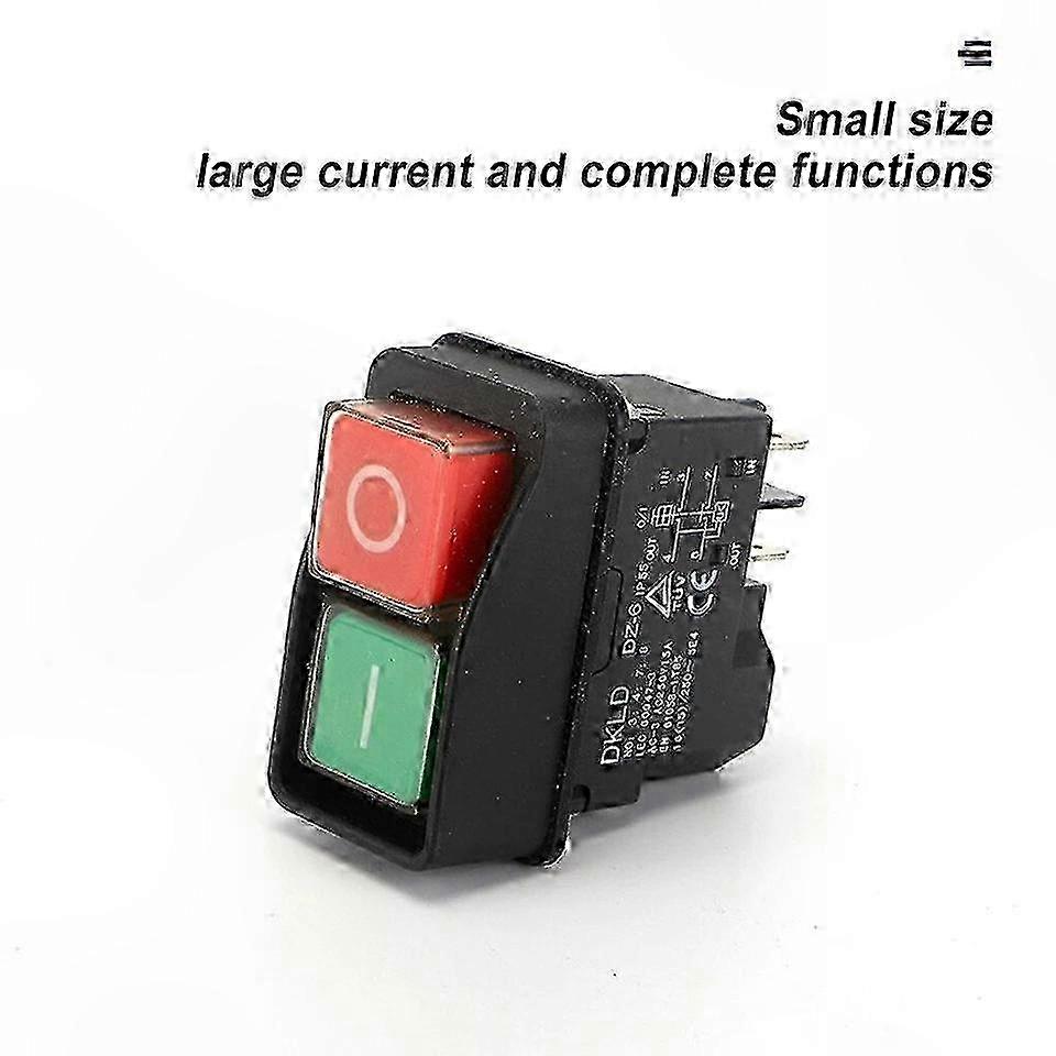 Waterproof Magnetic Pushbutton Switch compatible with Grinding Machines, 4/5 Pin DZ-6 Model